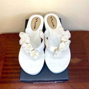 Nina Hilaria Thong Sandal - 9M - Ivory